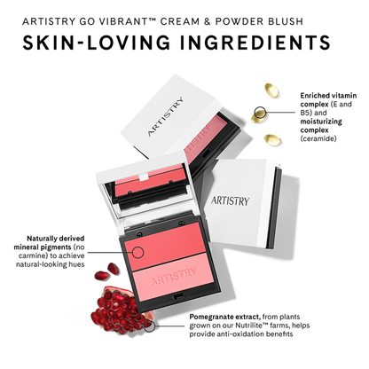 Artistry Go Vibrant™ Cream & Powder Blush - Mauvy Night