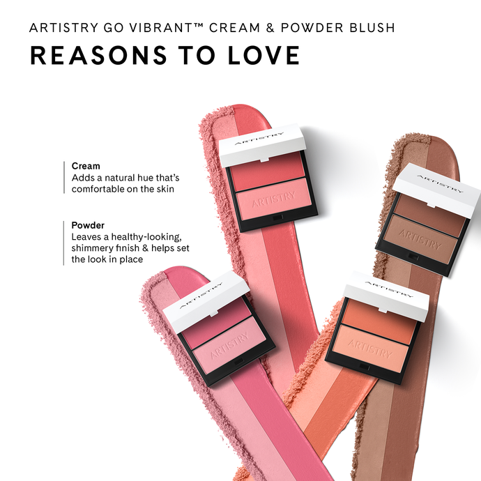 Artistry Go Vibrant™ Cream & Powder Blush - Mauvy Night
